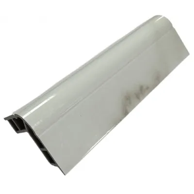 Set of 4 Modern White Marble Decorative Wall Panel Corner Strips 240cm