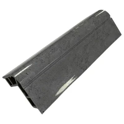 Set of 4 Modern Grey Marble Decorative Wall Panel Corner Strips 240cm