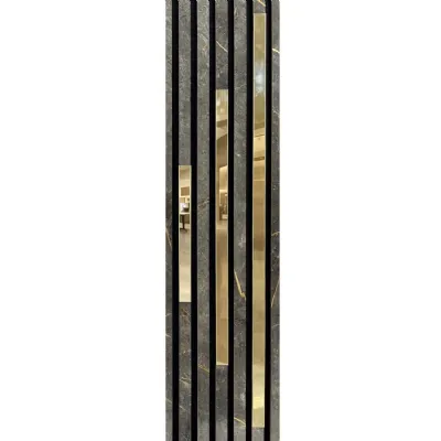 Set of 3 Modern Gold Decorative Wall Panel Cover Slips