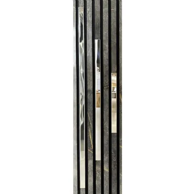 Set of 3 Modern Silver Decorative Wall Panel Cover Slips