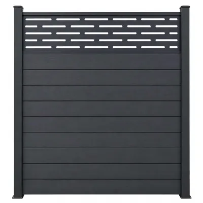 Modern Black Aluminium Decorative Fence Lattice 180cm