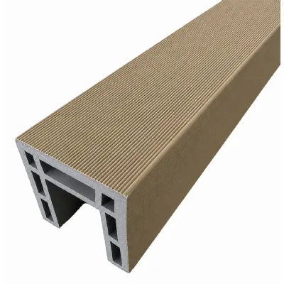 Set of 4 Modern Khaki Outdoor Fencing Trim 180cm
