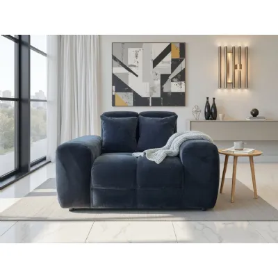 Black Fabric Armchair with Scatter Cushions