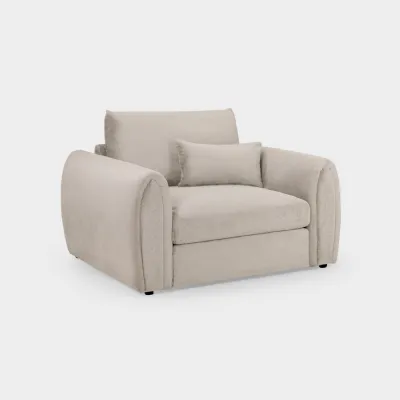 Mocha Velvet Upholstery Armchair