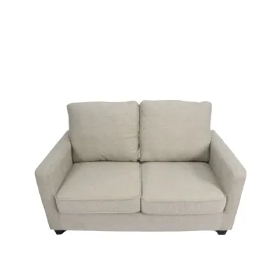 Modern Beige Fabric 2 Seater Sofa in a Box Design
