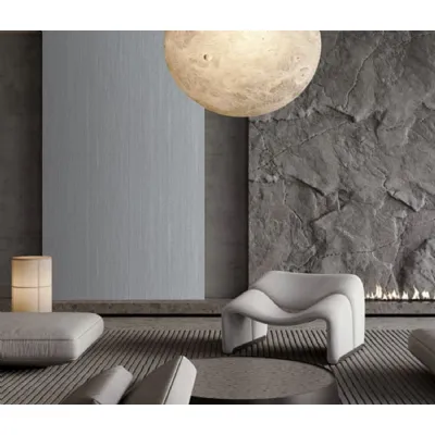 Set of 4 Decorative Modern Dark Grey Wall Panel 240cm
