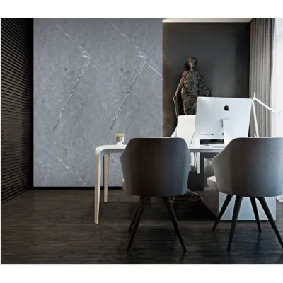 Set of 4 Modern Decorative Grey Marble PVC Wall Boards 240cm