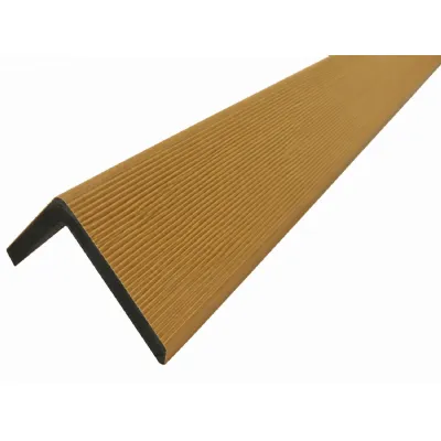 Set of 10 Modern Walnut Outdoor Composite Wall Panel Trim 290cm