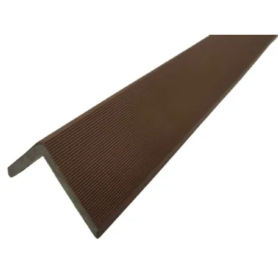 Set of 10 Modern Light Brown Outdoor Composite Wall Panel Trim 290cm