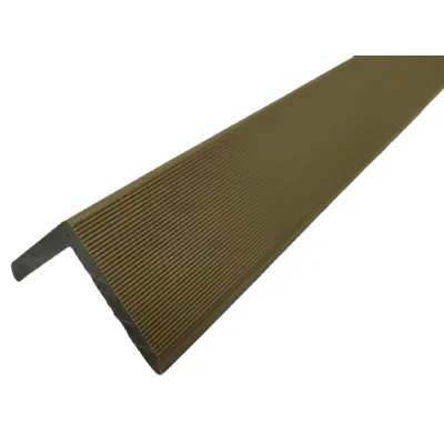 Set of 10 Modern Khaki Outdoor Composite Wall Panel Trim 290cm