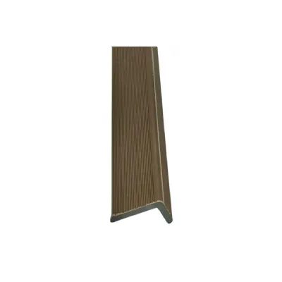 Set of 10 Modern Light Brown Outdoor Composite Wall Panel Trim 240cm