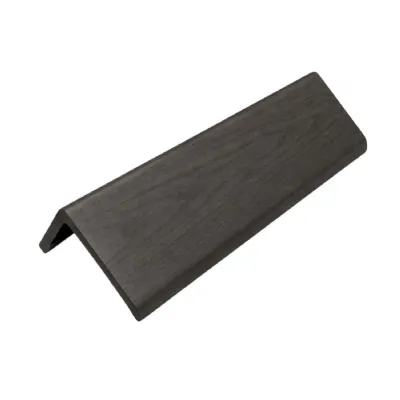 Set of 10 Modern Dark Grey PVC Acoustic Wall Panel Trim 240cm