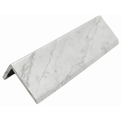 Set of 10 Modern White Marble Wall Panel Trim 240cm