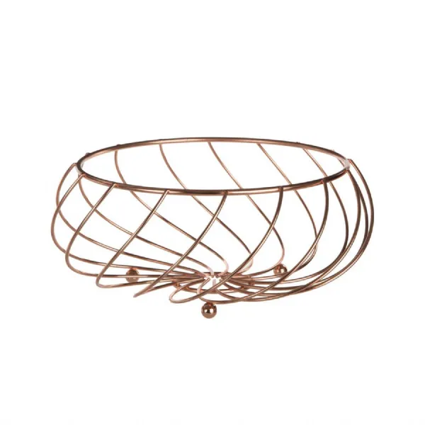 Fruit Basket Rose Gold With Swirl Base