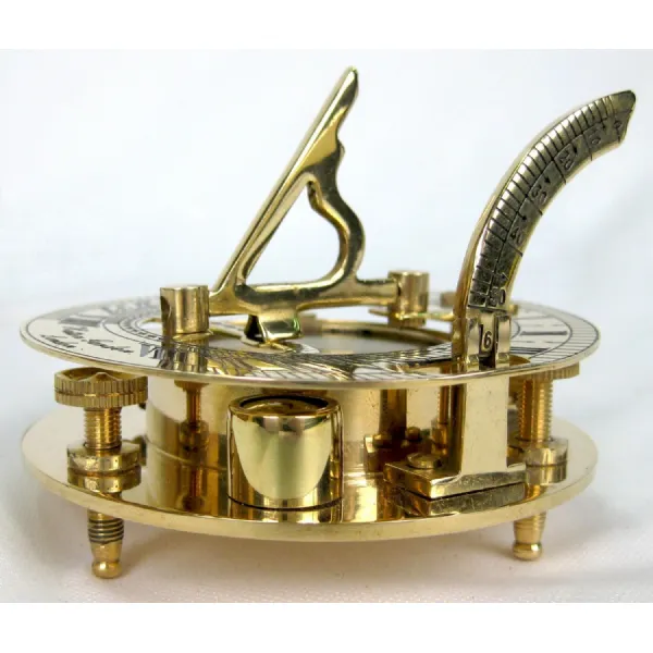 Sundial Compass With Box Sheesham Wood 10.4cm