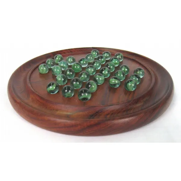 Solitaire with Marbles Sheesham Wood 22cm