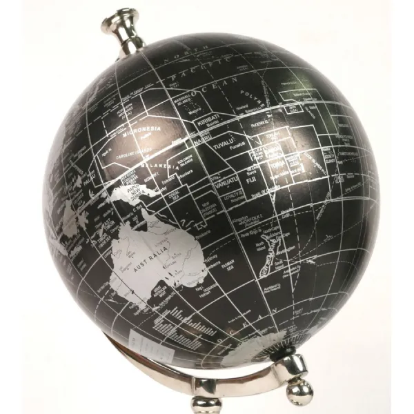 Globe On Aluminium Stand 39cm
