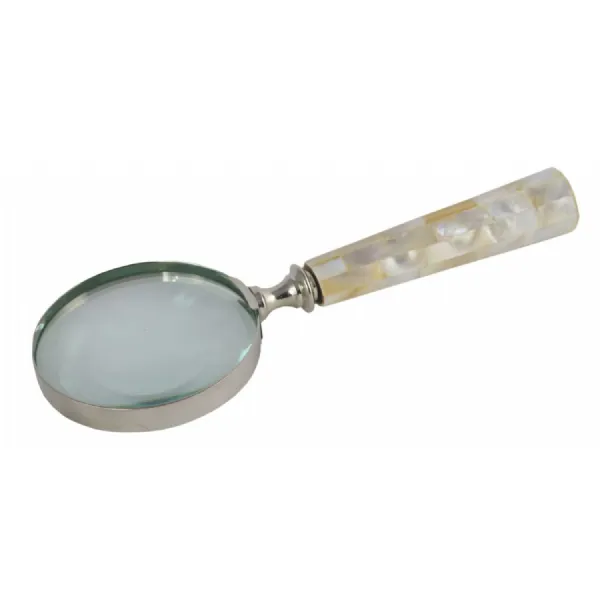 Mother of Pearl Effect Magnifying Glass 20cm (8cm Dia)
