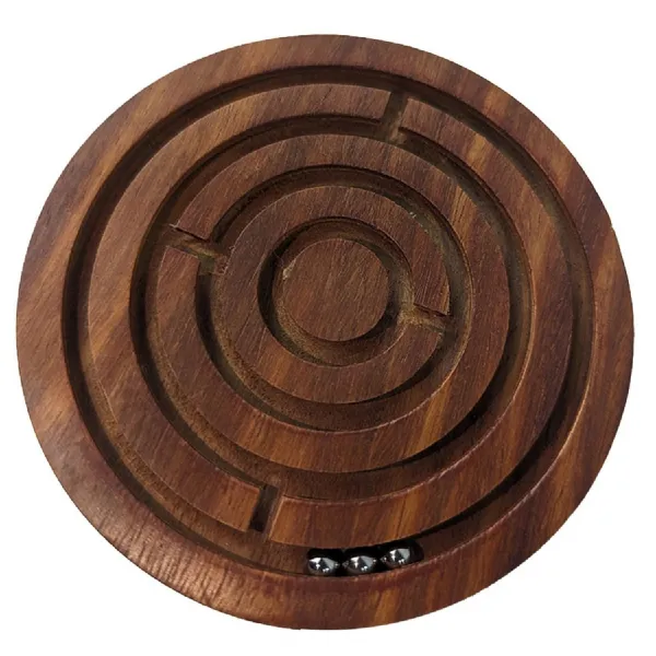 Sheesham Wooden Labyrinth Puzzle 10cm