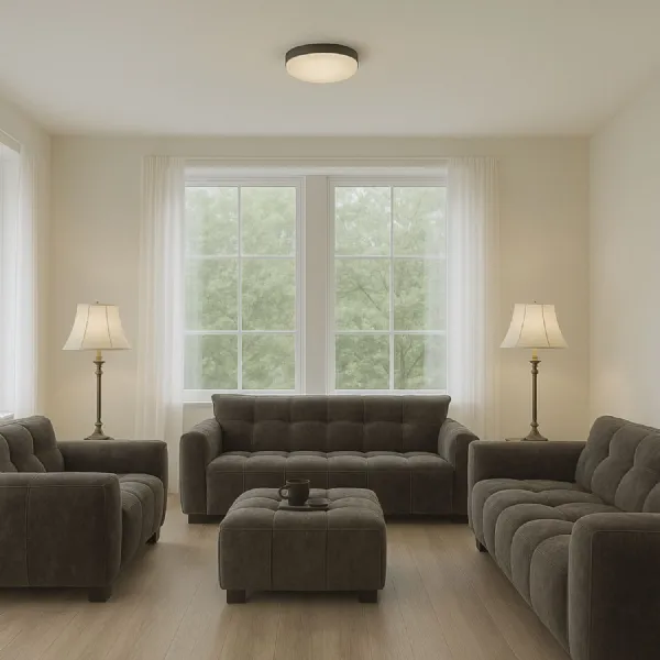 Modern Brown Velvet Upholstered 2 Seater Sofa with Channel Stitching