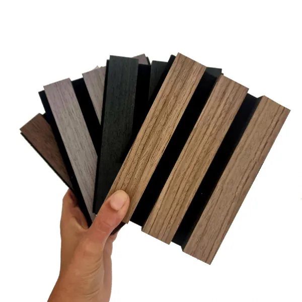 Wood Slatted Acoustic Wall Panels Sample Boxes