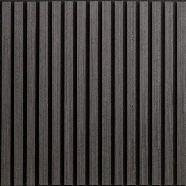 Set of 4 Black Oak Acoustic Square Decorative Wall Panels 60 x 60cm