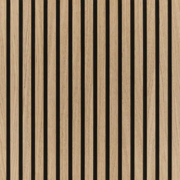 Set of 4 Walnut Acoustic Square Decorative Wall Panels 60 x 60cm
