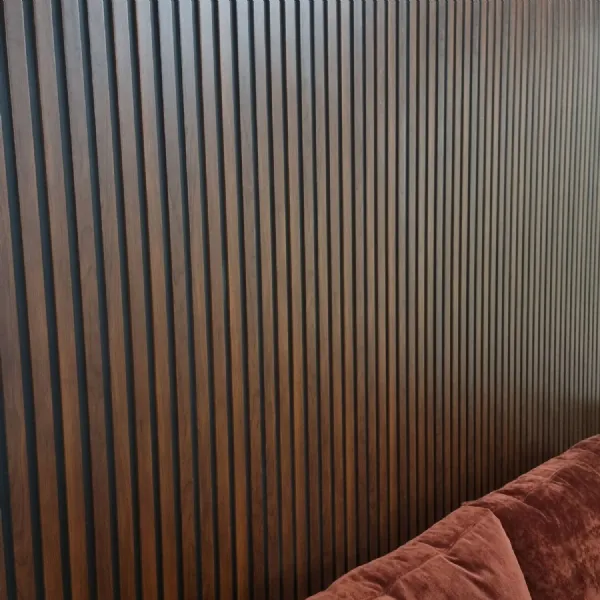 Set of 14 Dark Oak Wood Effect Slatted WPC Decorative Wall Panels