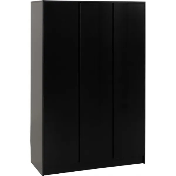 Malvern 3 Door Wardrobe Black