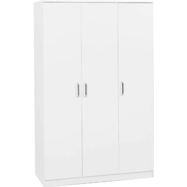 Dakota 3 Door Wardrobe White