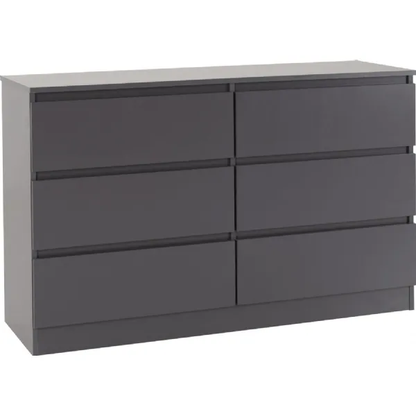 Malvern 6 Drawer Chest Grey