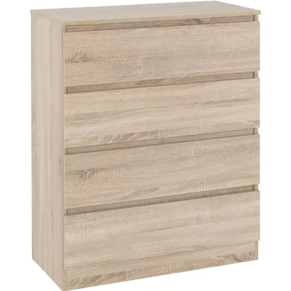 Malvern 4 Drawer Chest Sonoma Oak Effect