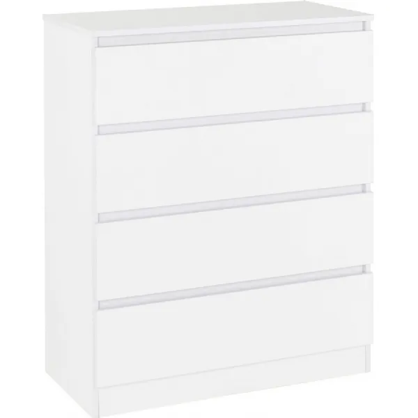 Malvern 4 Drawer Chest White
