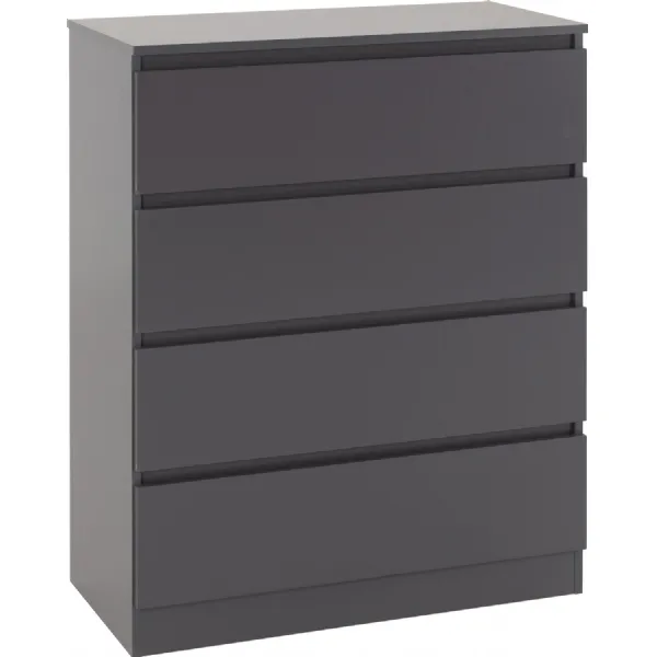 Malvern 4 Drawer Chest Grey
