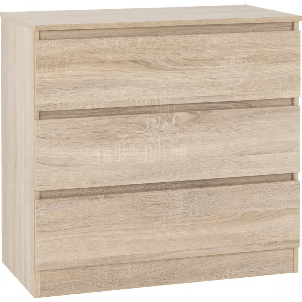 Malvern 3 Drawer Chest Sonoma Oak Effect