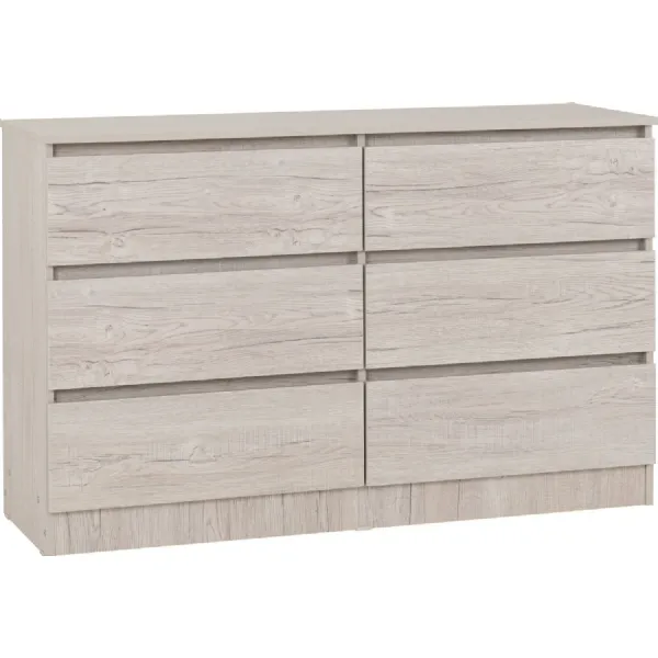 Malvern 6 Drawer Chest Urban Snow
