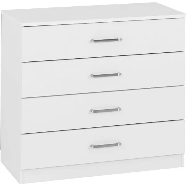 Dakota 4 Drawer Chest White
