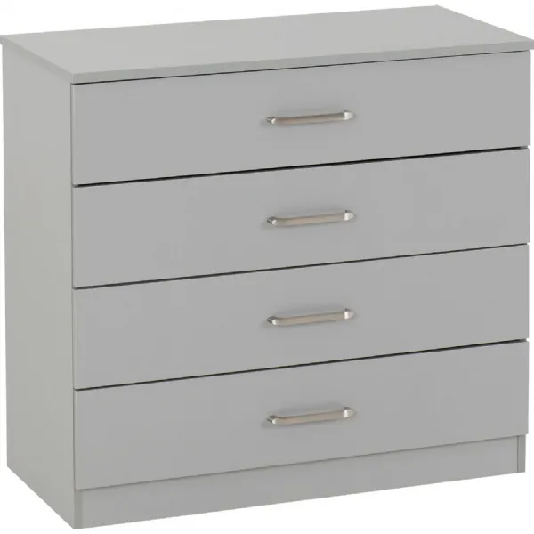 Dakota 4 Drawer Chest Light Grey