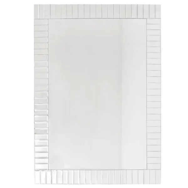 Clear Mirrored Glass Large Rectangular Wall Mirror