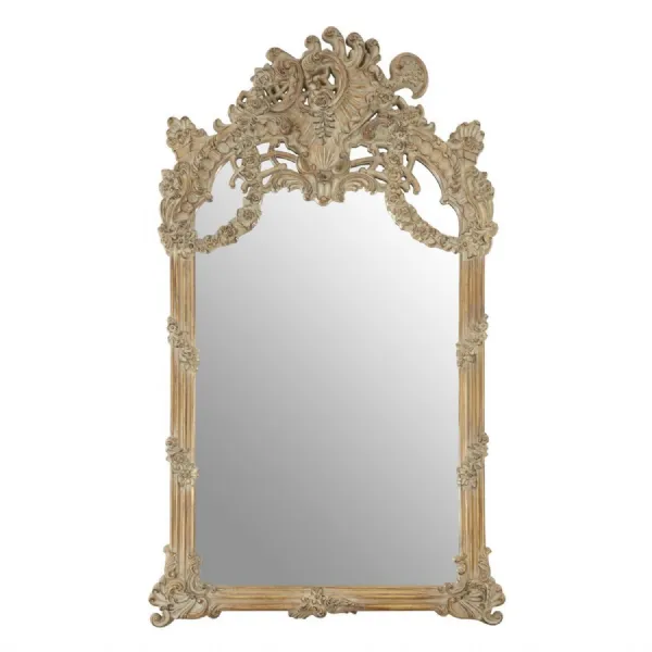 Tall Baroque Style Wall Mirror