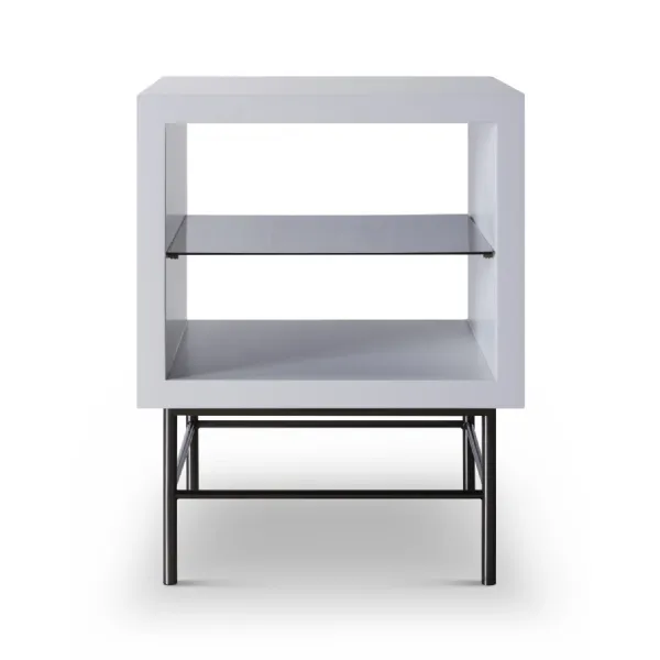 Alberto Side Table White And Black