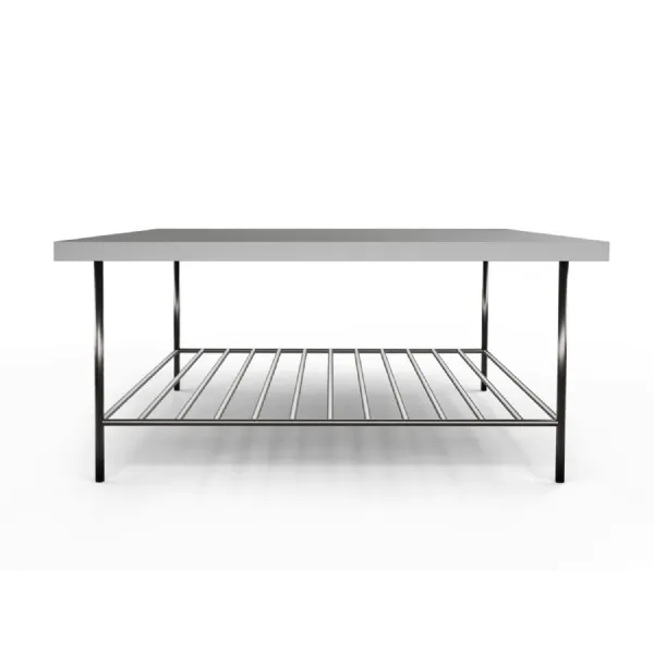 Alberto Square Coffee Table Grey And Black