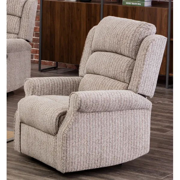 Natural Fabric Manual Recliner Armchair