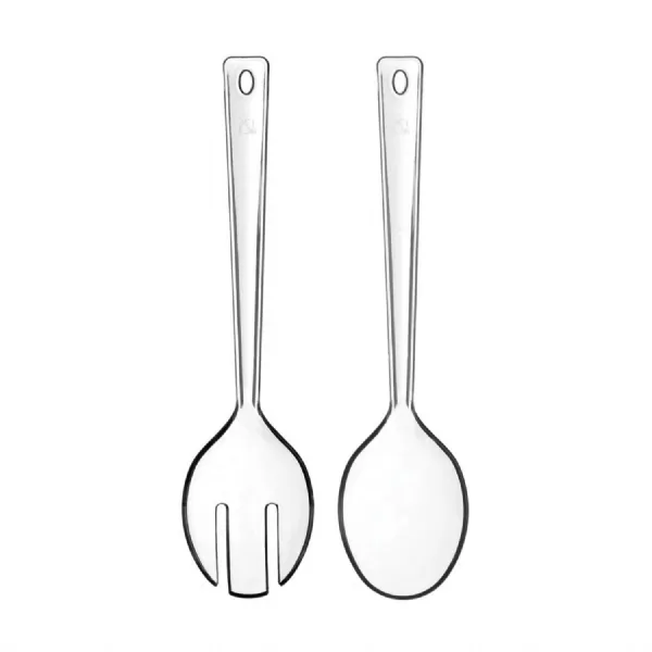 Clear Plastic Summer Salad Servers