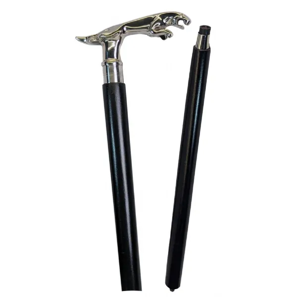 Panther Walking Stick Nickel 90cm