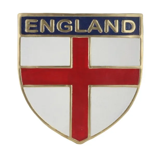 Silver Coated Aluminium England St George Wall Plaque 59cm