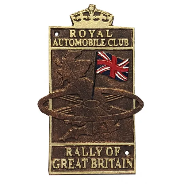 Royal Automobile Cast Iron Club Plate 26cm