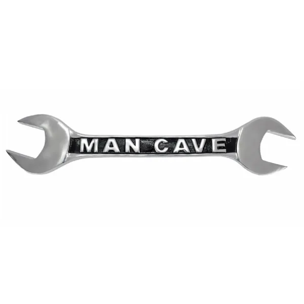 Silver Coated Aluminium Spanner Wall Plaque 90cm