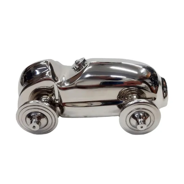 Vintage Racing Car Cast Aluminium 13cm