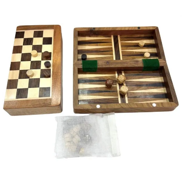 Magnetic Chess and Backgammon 20.3cm